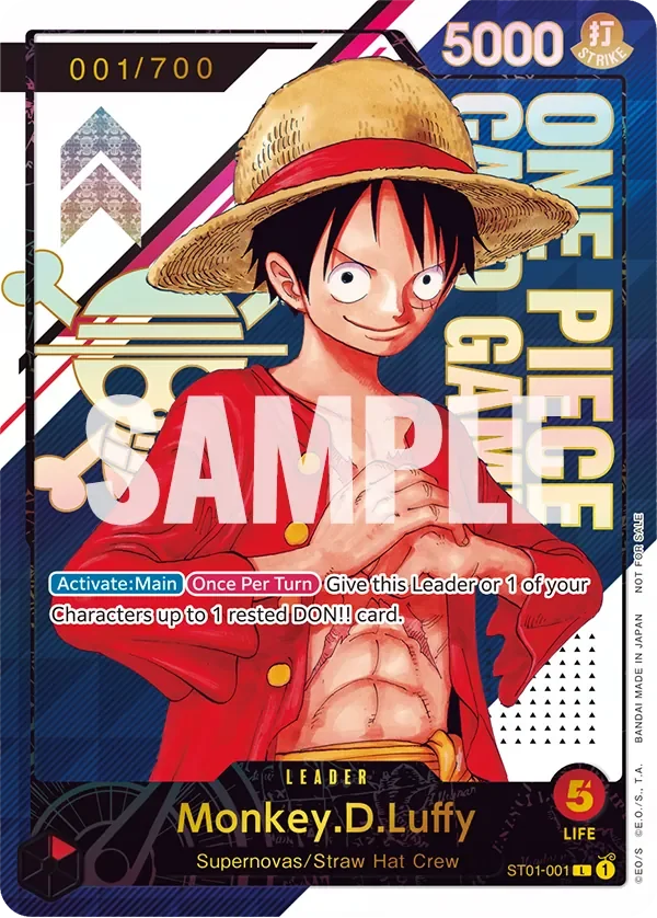 Monkey.D.Luffy 「ST01-001」 — Prize Cards serial「EN」