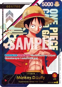Monkey.D.Luffy 「ST01-001」 — Prize Cards serial「EN」