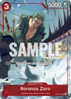 Roronoa Zoro 「ST01-013」 — Prize Cards aa「EN」