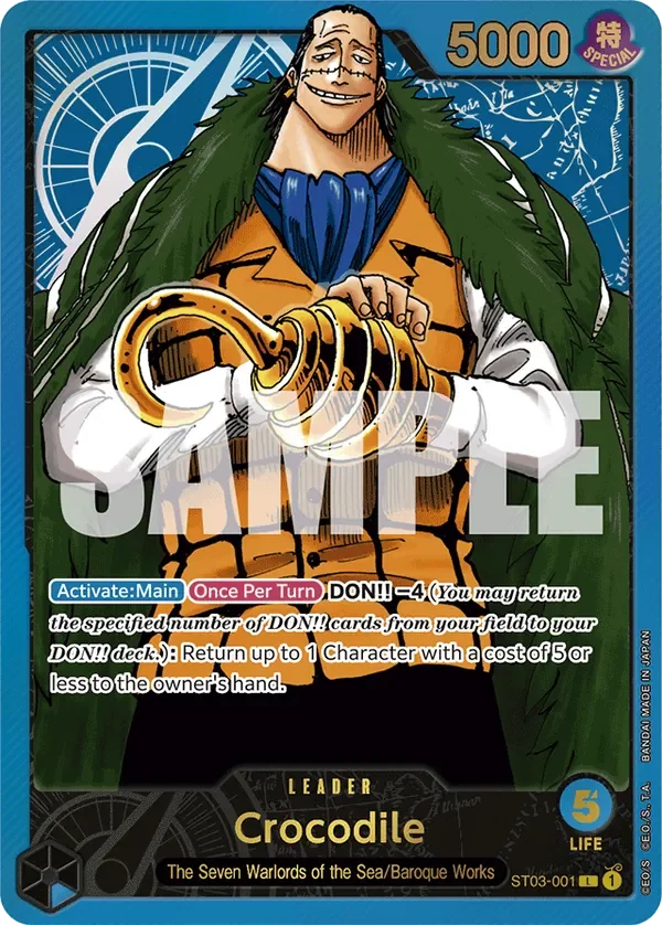Crocodile 「ST03-001」 — Premium Card Collection -Leader Collection-「EN」