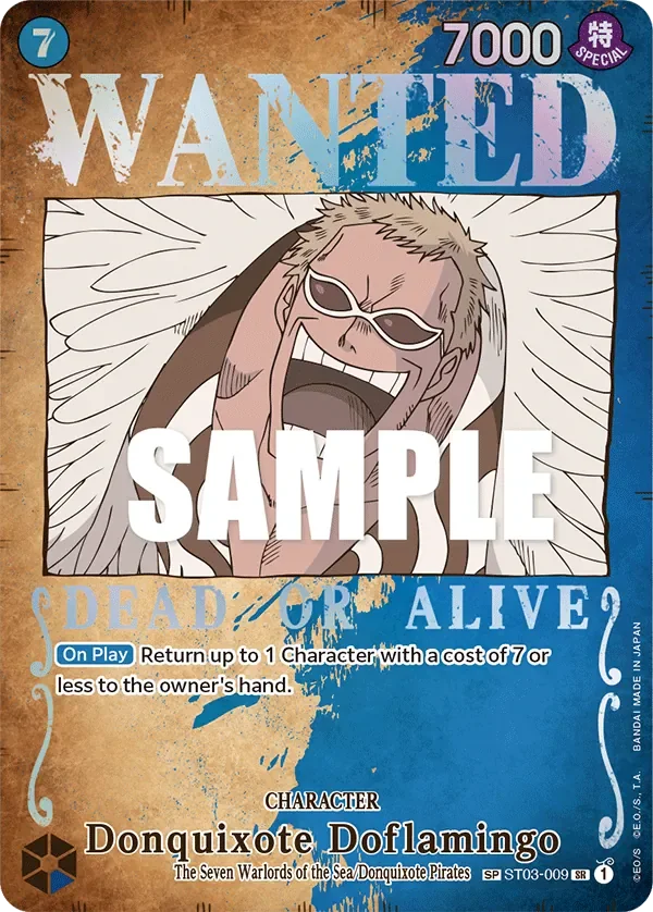 Donquixote Doflamingo 「ST03-009」 — Pillars of Strength wanted「EN」