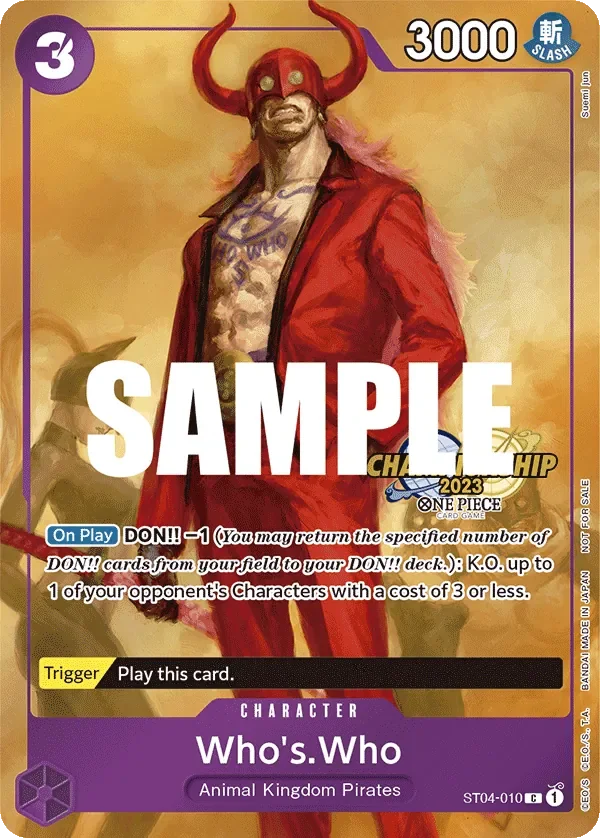 Who's.Who 「ST04-010」 — Championship 2023 Celebration Pack「EN」