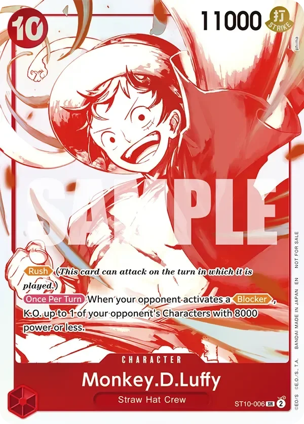 Monkey.D.Luffy 「ST10-006」 — 3rd Anniversary! Treasure Campaign Pack「EN」