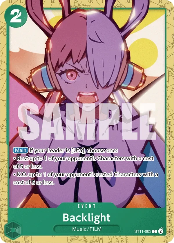 Backlight 「ST11-003」 — Uta Deck Battle Participation Pack「EN」