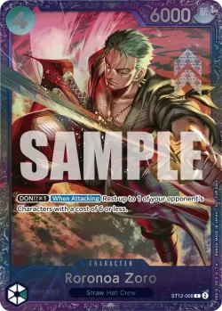 Roronoa Zoro 「ST12-008」 — Prize Cards aa「EN」