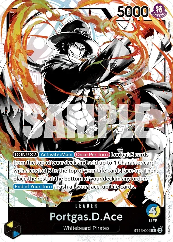 Portgas.D.Ace 「ST13-002」 — Ultra Deck: The Three Brothers「EN」