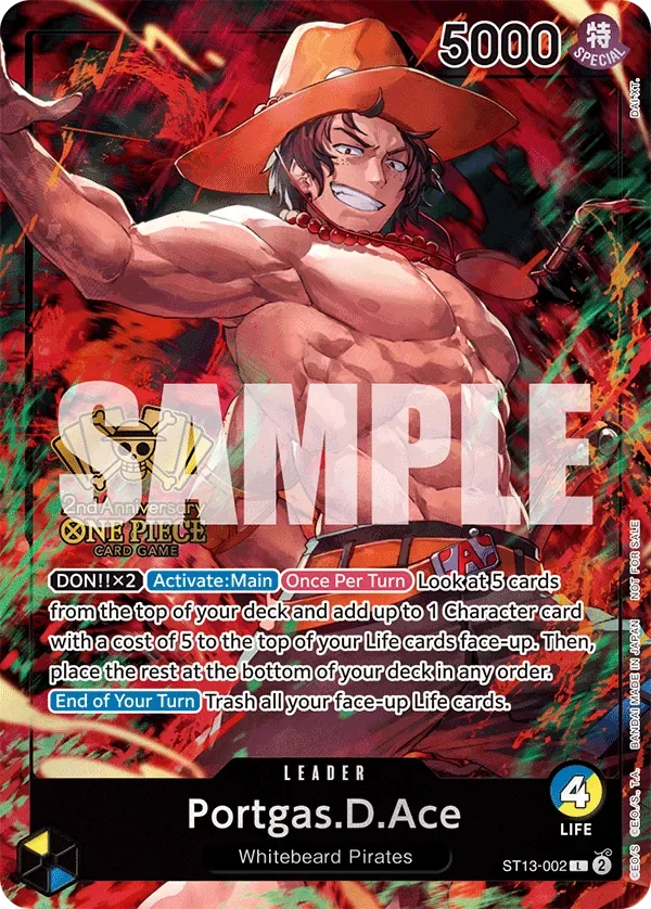 Portgas.D.Ace 「ST13-002」 — Prize Cards aa「EN」