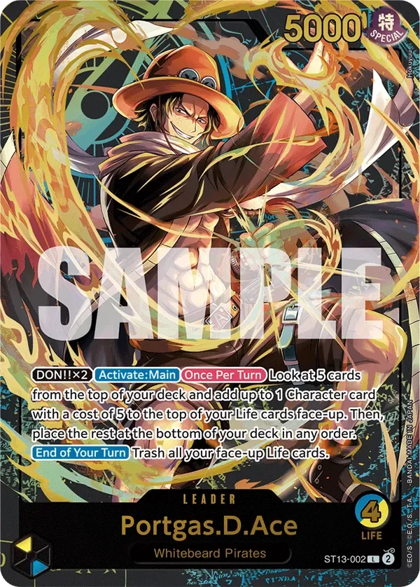 Portgas.D.Ace 「ST13-002」 — Premium Card Collection -Leader Collection-「EN」