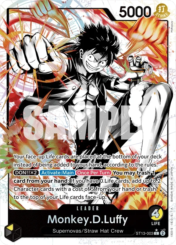 Monkey.D.Luffy 「ST13-003」 — Ultra Deck: The Three Brothers「EN」