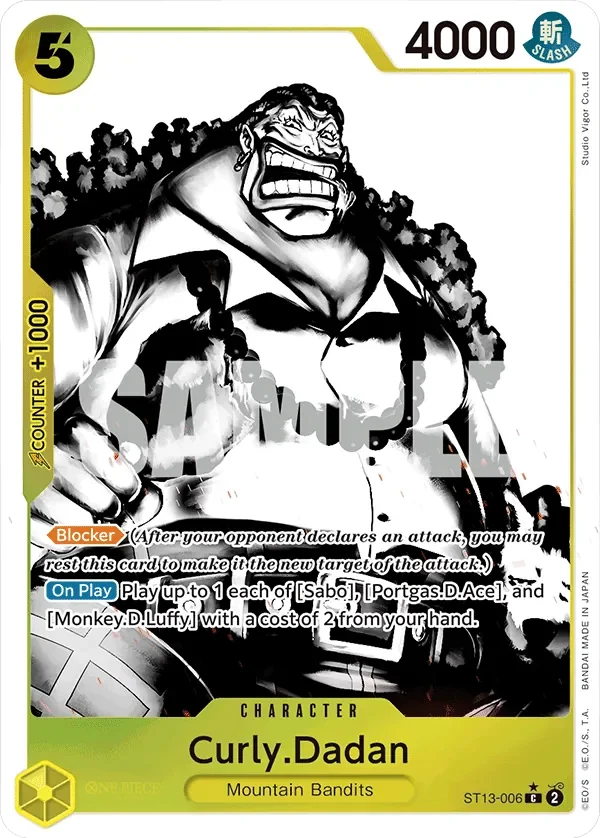 Curly.Dadan 「ST13-006」 — Ultra Deck: The Three Brothers「EN」
