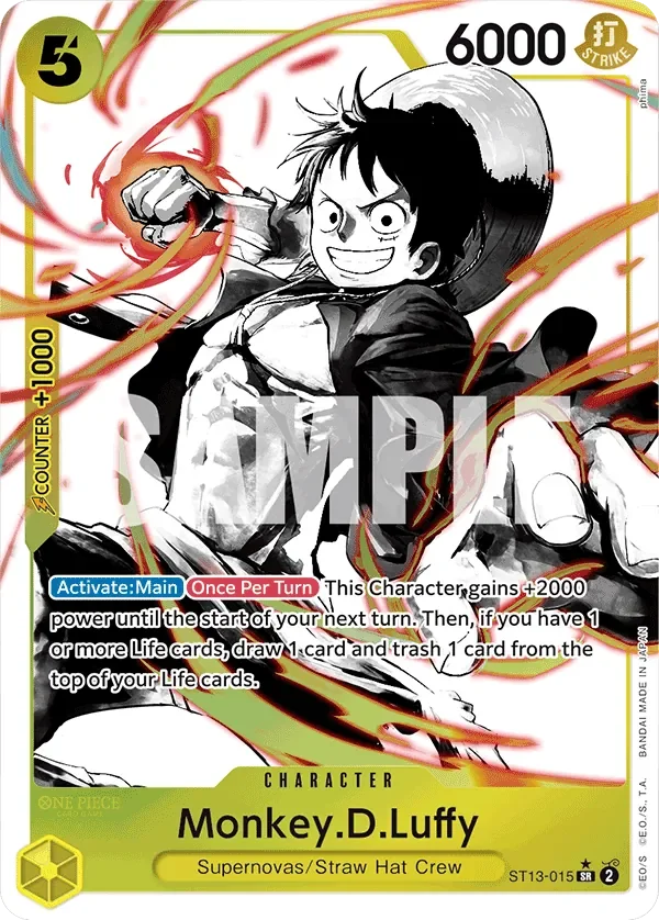 Monkey.D.Luffy 「ST13-015」 — Ultra Deck: The Three Brothers「EN」