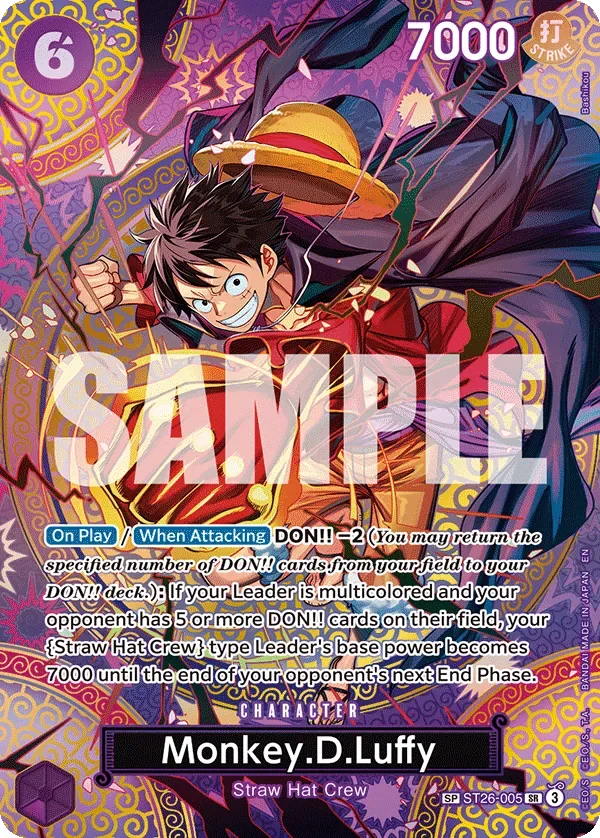 Monkey.D.Luffy 「ST26-005」 — Adventure on Kami's Island「EN」