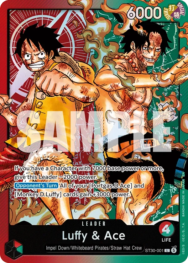Luffy & Ace 「ST30-001」「EN」