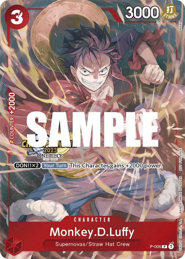 Monkey.D.Luffy 「P-006」 — Championship 2023 Celebration Pack「EN」