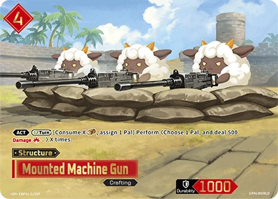 Mounted Machine Gun #EBP01-015SP · Palworld TCG