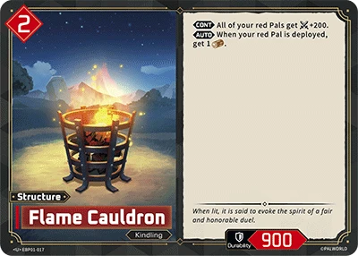 Flame Cauldron #EBP01-017 · Palworld TCG
