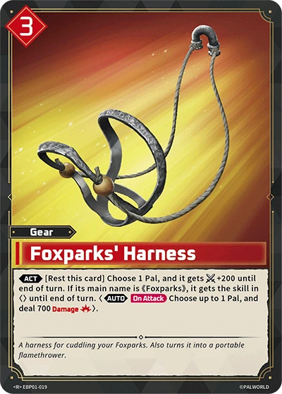 Foxparks' Harness #EBP01-019 · Palworld TCG