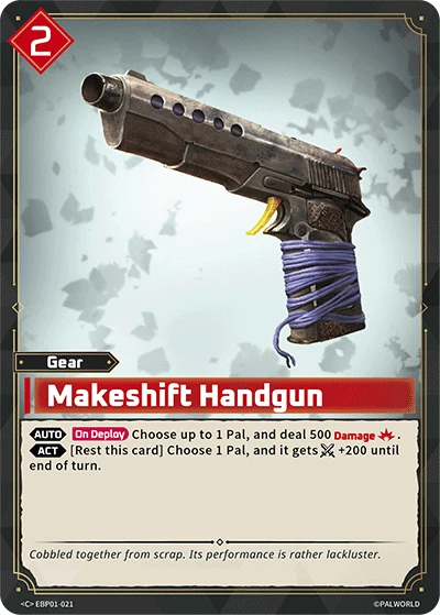 Makeshift Handgun #EBP01-021 · Palworld TCG