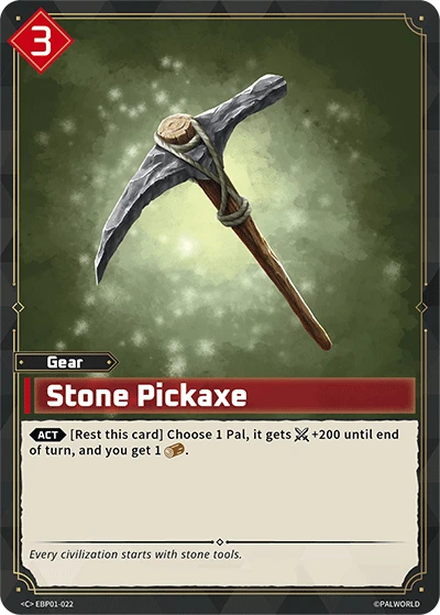Stone Pickaxe #EBP01-022 · Palworld TCG
