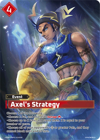 Axel's Strategy #EBP01-023OSR · Palworld TCG