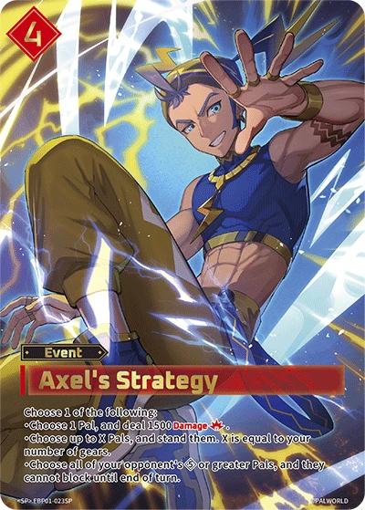 Axel's Strategy #EBP01-023SP · Palworld TCG
