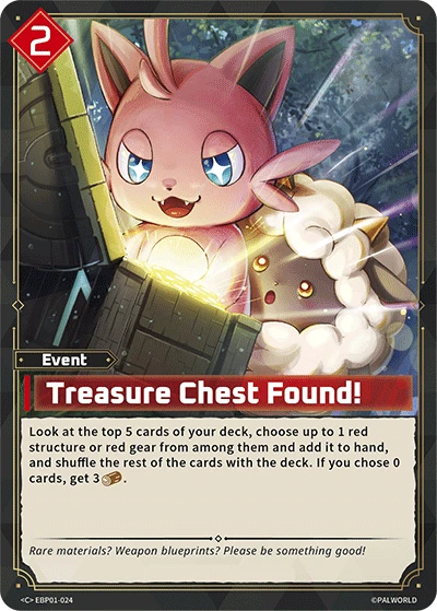 Treasure Chest Found! #EBP01-024 · Palworld TCG