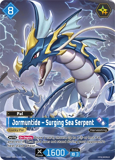 Jormuntide – Surging Sea Serpent #EBP01-027OSR · Palworld TCG