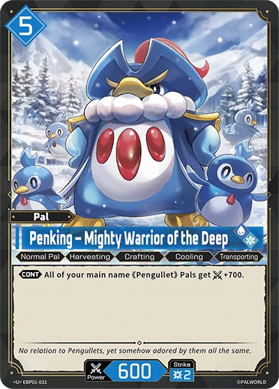 Penking – Mighty Warrior of the Deep #EBP01-031 · Palworld TCG