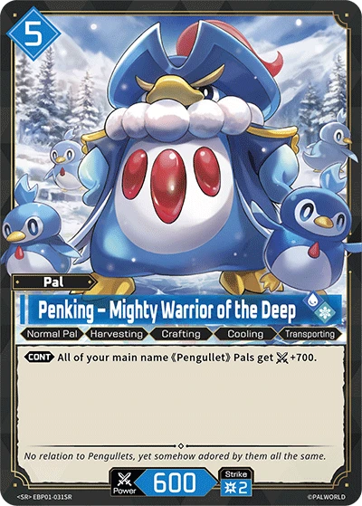 Penking – Mighty Warrior of the Deep #EBP01-031SR · Palworld TCG