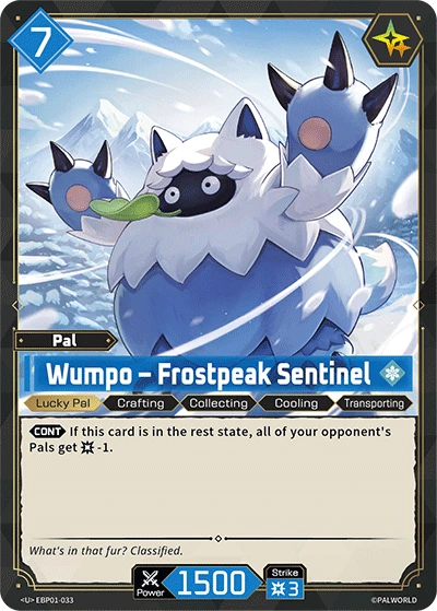 Wumpo – Frostpeak Sentinel #EBP01-033 · Palworld TCG