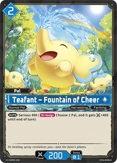 Teafant – Fountain of Cheer #EBP01-034 · Palworld TCG
