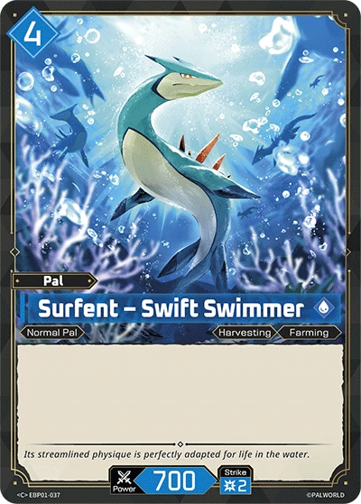 Surfent – Swift Swimmer #EBP01-037 · Palworld TCG