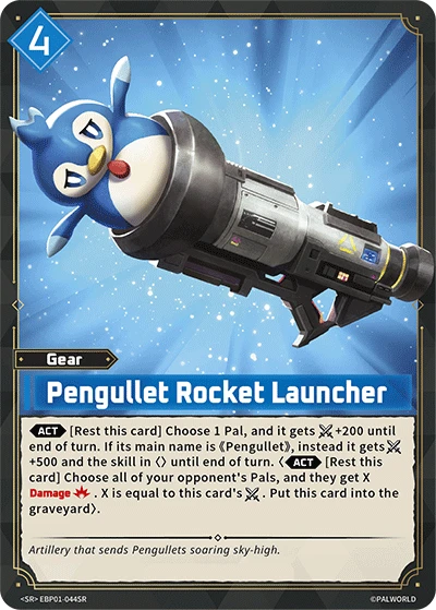 Pengullet Rocket Launcher #EBP01-044SR · Palworld TCG