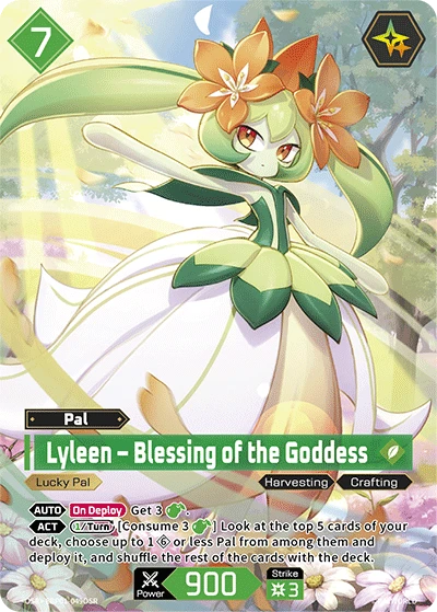 Lyleen – Blessing of the Goddess #EBP01-049OSR · Palworld TCG