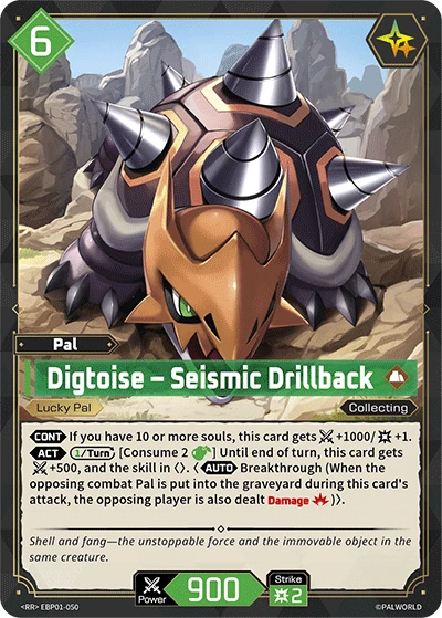 Digtoise – Seismic Drillback #EBP01-050 · Palworld TCG