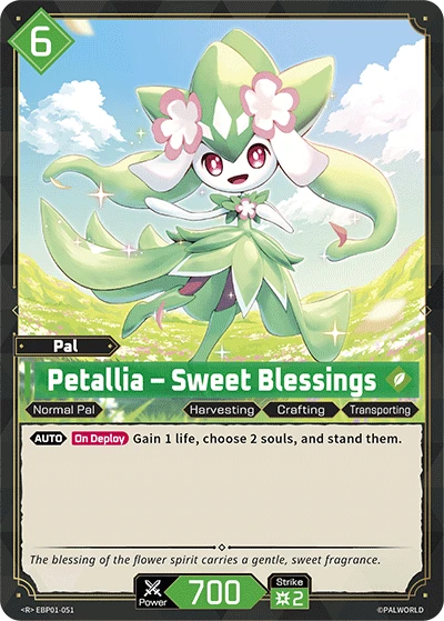 Petallia – Sweet Blessings #EBP01-051 · Palworld TCG
