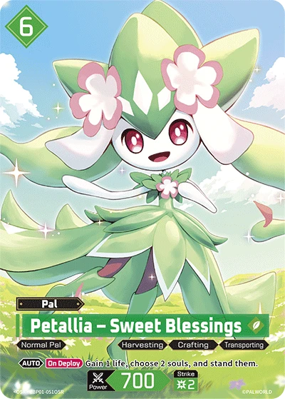 Petallia – Sweet Blessings #EBP01-051OSR · Palworld TCG