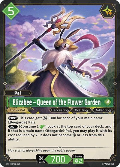 Elizabee – Queen of the Flower Garden #EBP01-053 · Palworld TCG