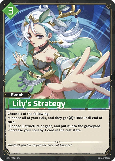 Lily's Strategy #EBP01-070 · Palworld TCG
