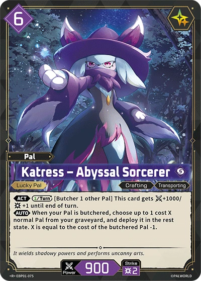 Katress – Abyssal Sorcerer #EBP01-075 · Palworld TCG