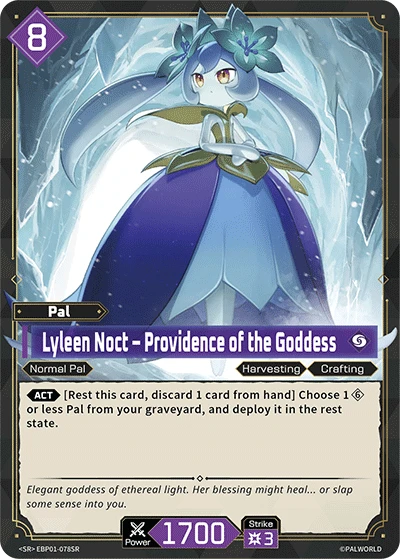 Lyleen Noct – Providence of the Goddess #EBP01-078SR · Palworld TCG