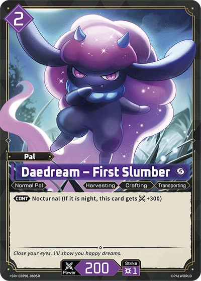 Daedream – First Slumber #EBP01-080SR · Palworld TCG