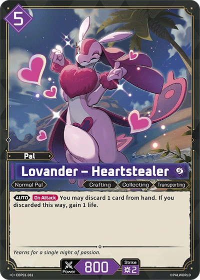 Lovander – Heartstealer #EBP01-081 · Palworld TCG