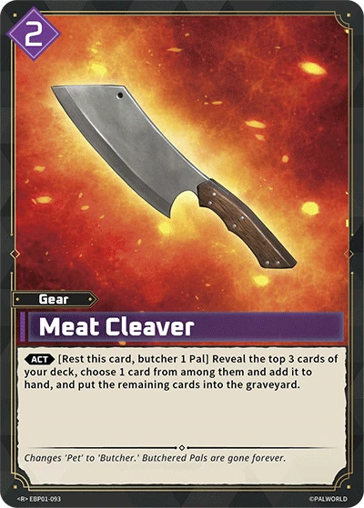 Meat Cleaver #EBP01-093 · Palworld TCG