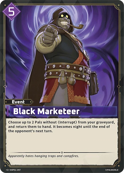 Black Marketeer #EBP01-097 · Palworld TCG