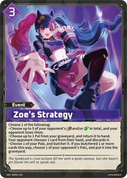 Zoe's Strategy #EBP01-095 · Palworld TCG