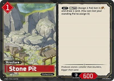 Stone Pit #ETD01-008TSR · Palworld TCG