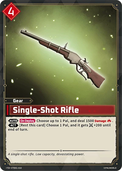 Single-Shot Rifle #ETD01-010 · Palworld TCG