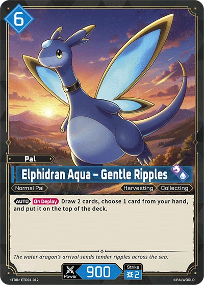 Elphidran Aqua – Gentle Ripples #ETD01-012 · Palworld TCG