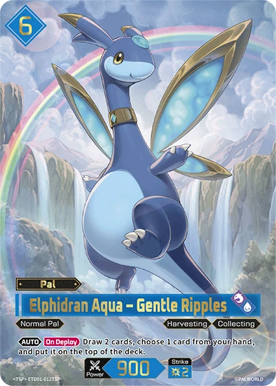 Elphidran Aqua – Gentle Ripples #ETD01-012TSP · Palworld TCG